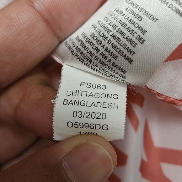 Girls DKNY Vintage Salmon Pink Fashion Zippered & Button Up Hooded Coat Size 6 - Picture 14 of 16